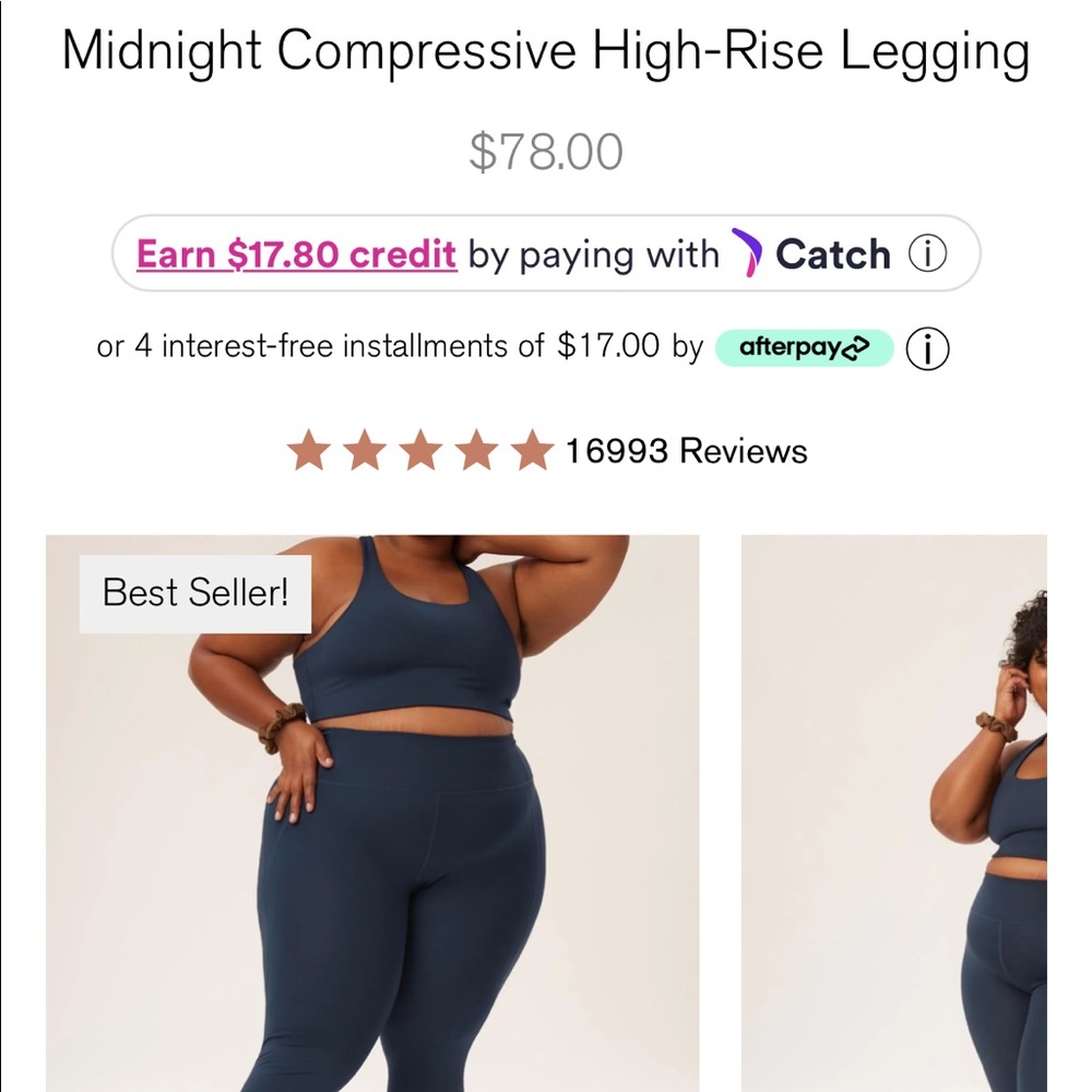 Girlfriend Collective High Rise Compressive Legging - Picture 4 of 4